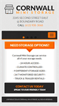 Mobile Screenshot of cornwallministorage.com